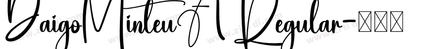 DaigoMinteuA Regular字体转换